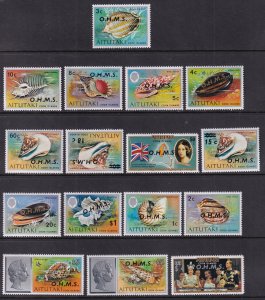 Aitutaki O1-O16 MNH VF