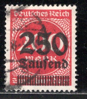 Germany Reich Scott # 256, used, exp h/s