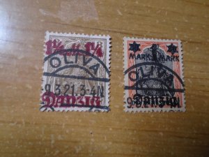 Danzig  #  25-26   used