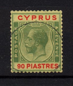 Cyprus KGV 1924-28 90pi very fine used SG117 WS37146