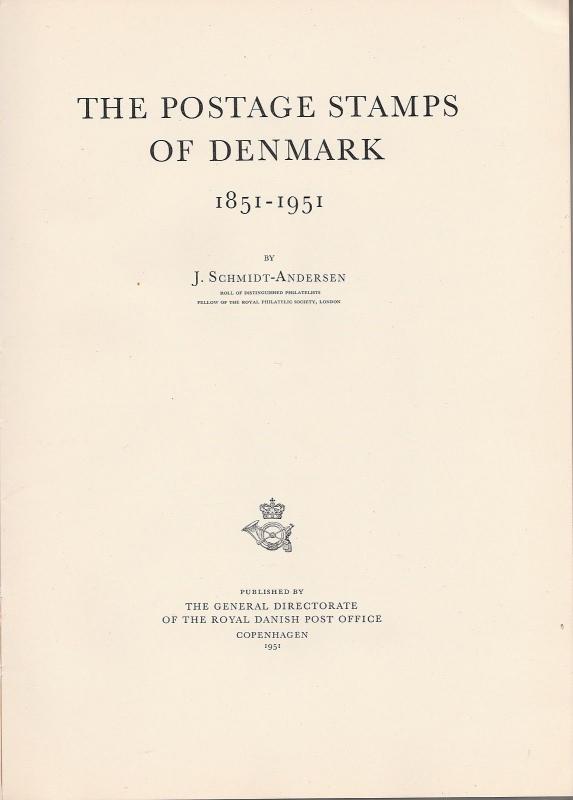 DANMARK Philatelic Boook  The Postage Stamps of Denmak 1851-1951, J S. Andersen