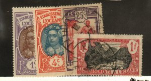 French Polynesia #21, 23 MH, 34, 49 used