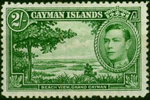 Cayman Islands 1943 2s Deep Green SG124a Fine LMM