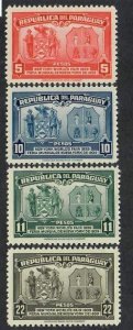 Paraguay;  Scott 362-365; 1939; Unused; NH