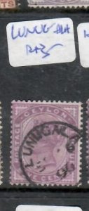 CEYLON QV  5 C  LUNUGALA         CDS  VFU        P0131A H