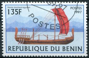 Benin Sc#1040 Used, 135fr multi, Sailing Ships 1997 (1997)