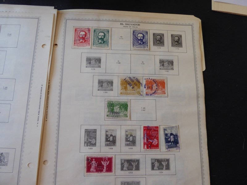 Salvador 1923-1963 Stamp Collection on Scott Album Pages