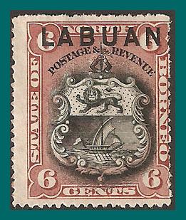 Labuan 1894 Arms, p15, mint  #53,SG67