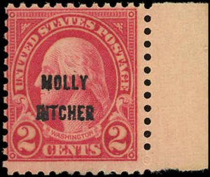 US Sc 646 F/MNH-1928 2¢ MOLLY PITCHER