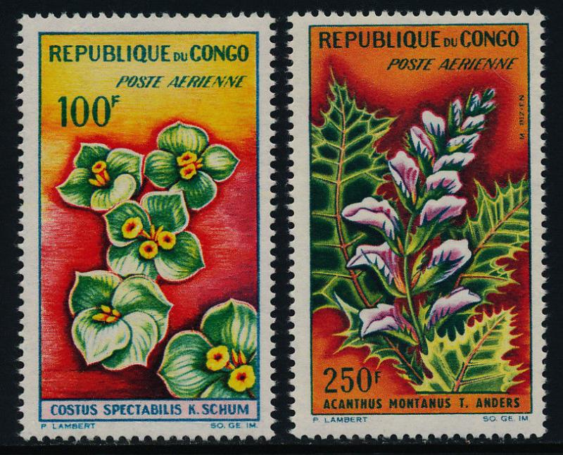 Congo PR C8-9 MNH Flowers