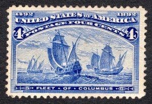 US 1893 4¢ Columbian Expo stamp #233 MNH CV $140