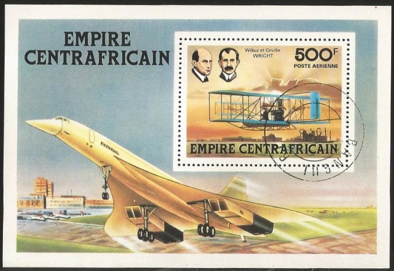 G)1978 CENTRAL AFRICAN REPUBLIC, WILBUR & ORVILLE WRIGHT-PLAE-AIRPORT, HISTORY