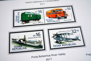 COLOR PRINTED CZECH REPUBLIC 2011-2020 STAMP ALBUM PAGES (70 illustrated pages)