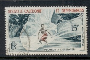 New Caledonia 1962 Fisherman with Throw Net 15f FU