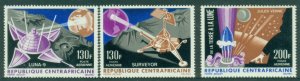 Central African Republic 1966 Airmail - Conquest of the Moon MUH