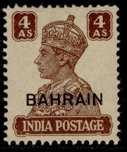 BAHRAIN GVI SG47, 4a brown, VLH MINT. Cat £12.