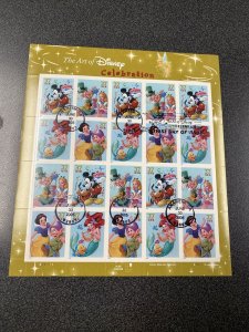 FDC 3912-15 The Art Of Disney - Celebration First Day Of Issue 2005