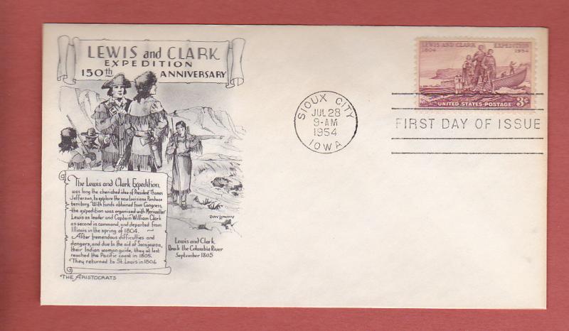 #1063 Lewis and Clark -   Aristocrat Cachet BD!