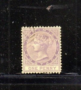 DOMINICA #5 1877 1p QUEEN VICTORIA USED F-VF