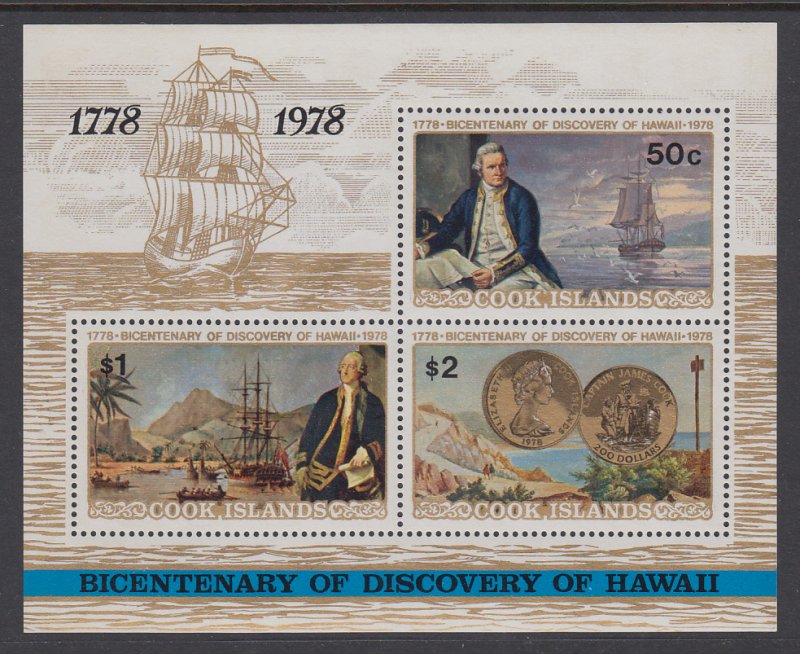 Cook Islands 482a Captain Cook Souvenir Sheet MNH VF