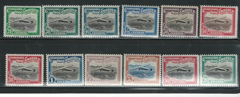 MOZAMBIQUE, COMPAHNIA de, 1935 AIRPLANES #C1 - #C15  MNH