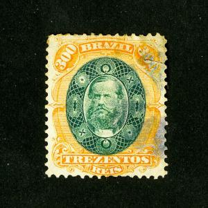 Brazil Stamp # 78 VF Used Catalogue Value $25.00