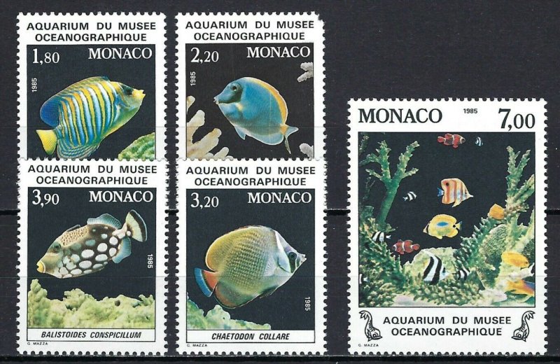 MONACO #1481-85 MINT, VF, NH  PRICED AT 1/2 CATALOG!