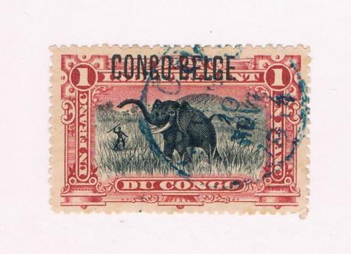 Belgian Congo  #37 Used Elephants (B0111)