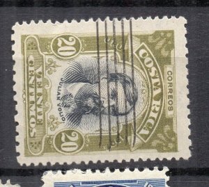 Costa Rica 1907 Early Issue Fine Used 20c. NW-231966