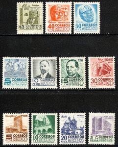 Mexico Stamps # 875-85 MLH VF Scott Value $50.00