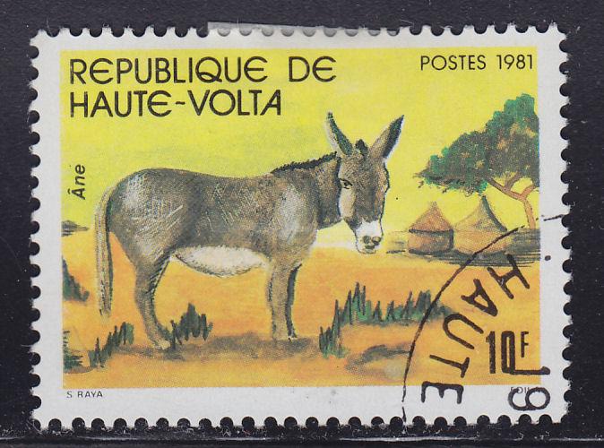 Burkina Faso 587 Donkey 1981