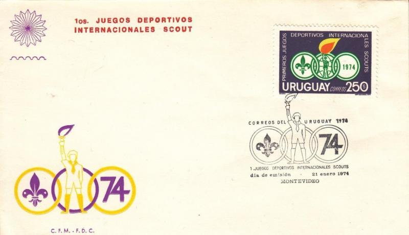 FDC: 1974, Uruguay, International Scouting (BSA1028)