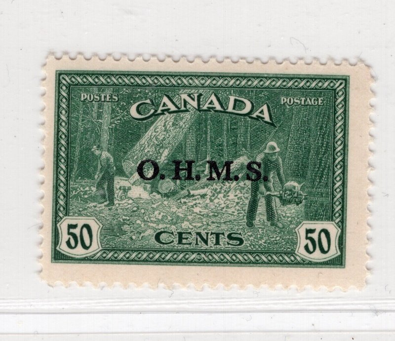 CANADA 1949 SCARCE 50 CENTS OHMS OVERPRINT OFFICIAL SCOTT O9 SG O167 PERFECT MNH