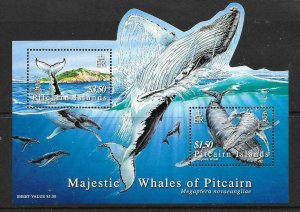 PITCAIRN ISLANDS SGMS723 2006 HUMPBACK WHALES MNH