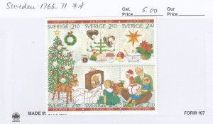 Sweden 1766-71 Christmas mnh