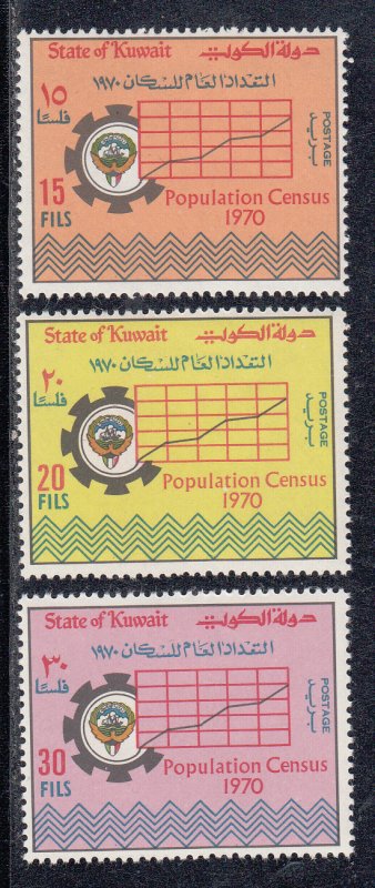 Kuwait Scott #499-501 MH