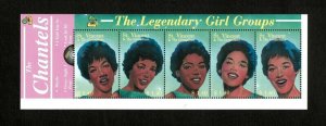 St. Vincent 2000 SC# 2803 The Chantels, Girl Groups 60s, Sheet of 5 Stamps - MNH