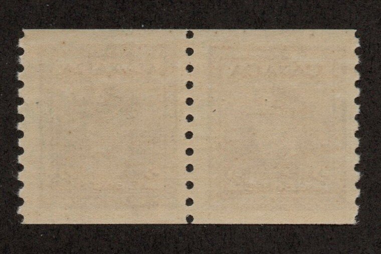 Canada Scott 279 2-cent George VI Coil Pair NH 2021 cv $42