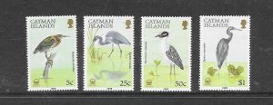 BIRDS - CAYMAN ISLANDS #594-7  MNH