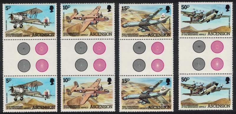 Ascension Wideawake Airfield Gutter Pairs TL 1982 MNH SC#309-312 SG#318-321