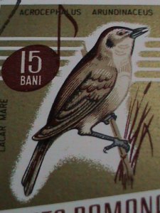 ​ROMANIA STAMP- WORLD LOVELY BEAUTIFUL SONG BIRDS-CTO STAMPS SET VERY FINE