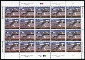 RW83, Mint VF NH $25 RARE Duck Sheet of 20 Stamps - Stuart Katz