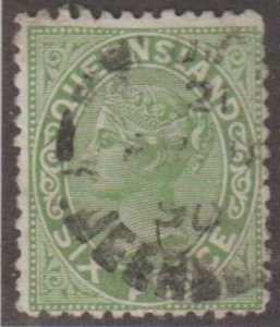 Queensland - Australia Scott #69 Stamp - Used Single