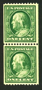 U.S. #385 MINT PAIR OG NH