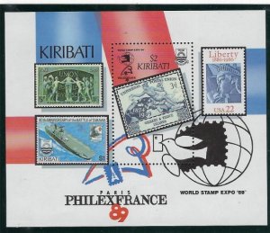 Kiribati 526 MNH 1989 World Stamp Expo (ak3944)