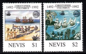 Nevis - 1992 500th Anniversary of Discovery of America Set MNH** SG 685-686