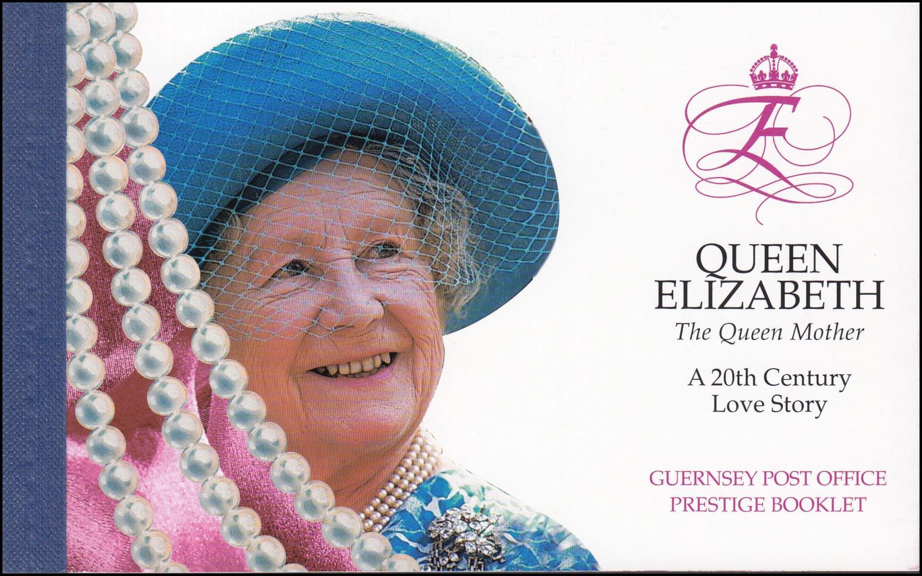 Guernsey #670/79 Unexploded Booklet - The Queen Mother ~ (6584) 