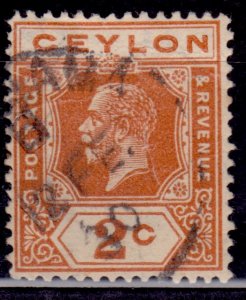 Ceylon 1921-27, King George V, 2c, sc#201, used