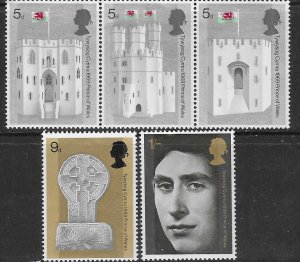 GB #595-599 (MNH) CV $1.25