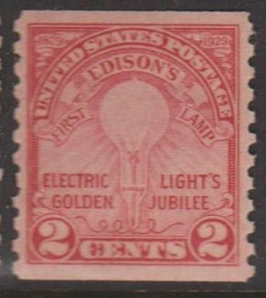 U.S. Scott #656 Edison Stamp - Mint Single